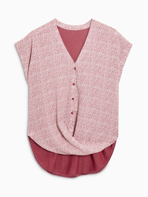 

next Women Pink Self Design Cardigan