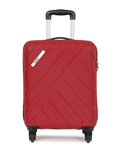 

Safari Unisex Red Harbour Textured Small Trolley Suitcase