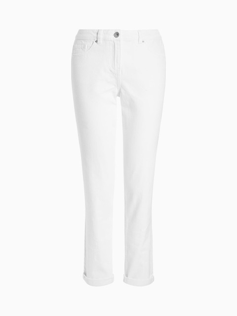 

next Women White Regular Fit High-Rise Clean Look Jeans