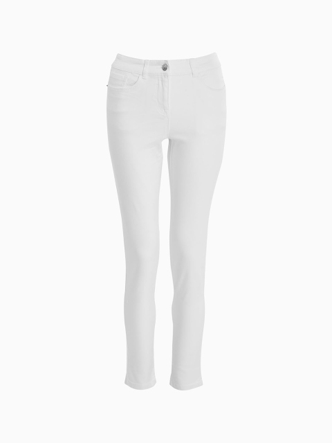 

next Women White Slim Fit Mid-Rise Clean Look Stretchable Jeans
