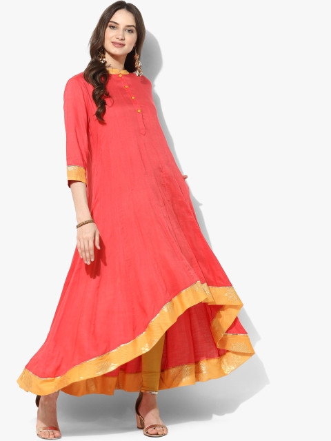 

Sangria Women Pink Solid Anarkali Kurta