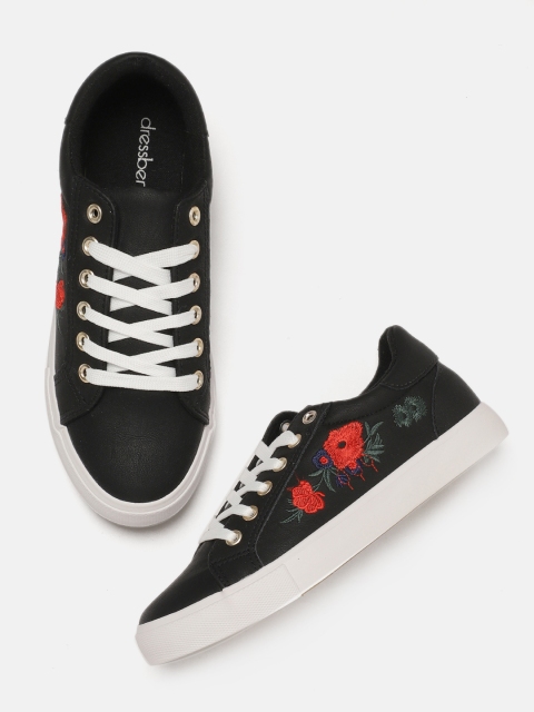 

DressBerry Women Black Sneakers