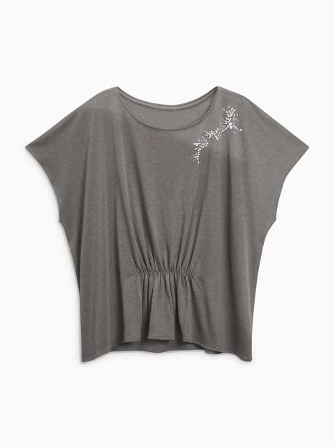 

next Women Grey Solid Kaftan Top