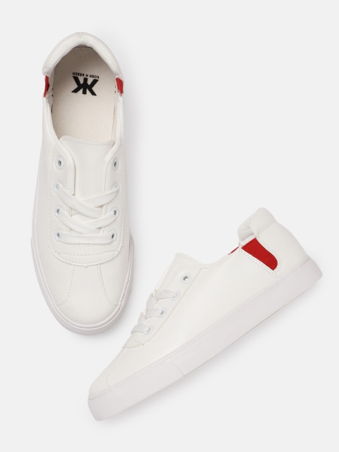 

Kook N Keech Women White Sneakers