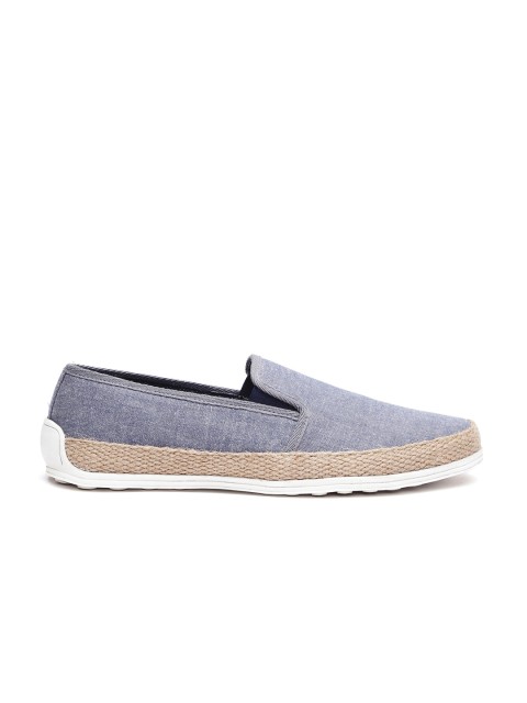 

Carlton London Men Blue Slip-On Sneakers