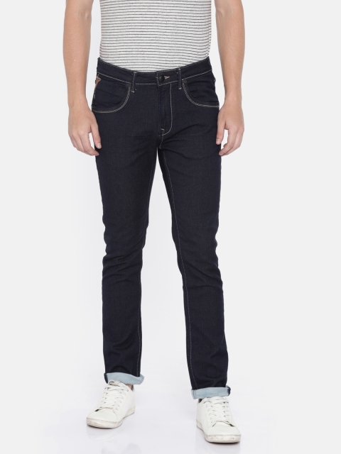 

Ed Hardy Men Navy Blue Slim Fit Mid-Rise Clean Look Stretchable Jeans