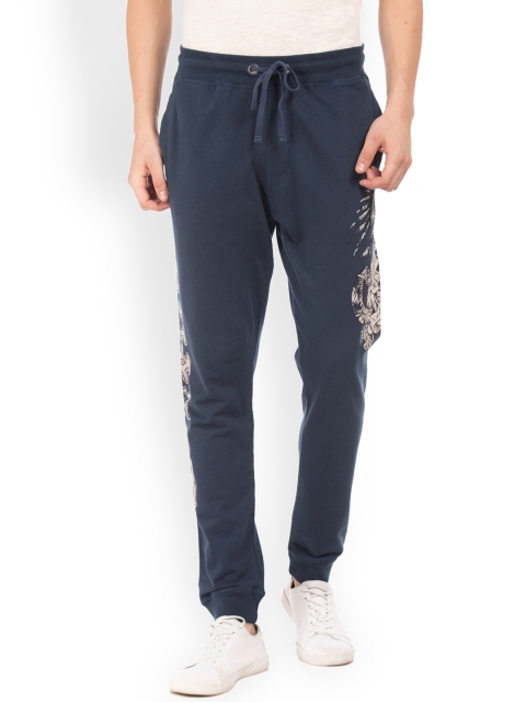 

Ed Hardy Men Blue Solid Slim Fit Joggers