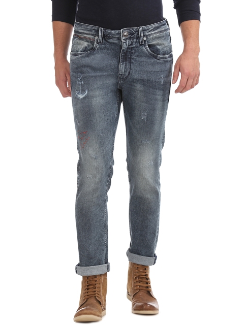 

Ed Hardy Men Blue Slim Fit Mid-Rise Clean Look Stretchable Jeans