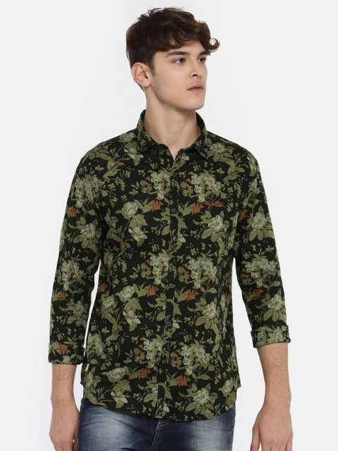 

Ed Hardy Men Black Regular Fit Printed Casual Shirt