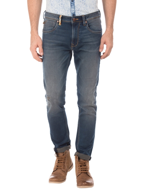 

Ed Hardy Men Blue Slim Fit Mid-Rise Clean Look Stretchable Jeans