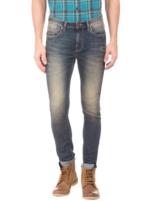 

Ed Hardy Men Blue Slim Fit Mid-Rise Clean Look Stretchable Jeans