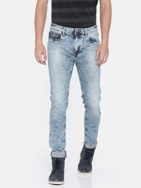 

Ed Hardy Men Blue Super Slim Fit Mid-Rise Clean Look Stretchable Jeans