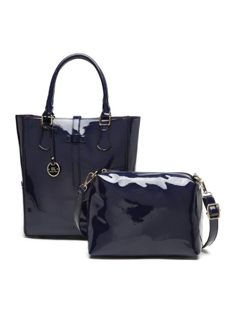

Diana Korr Navy Solid Shoulder Bag with Sling Bag, Navy blue