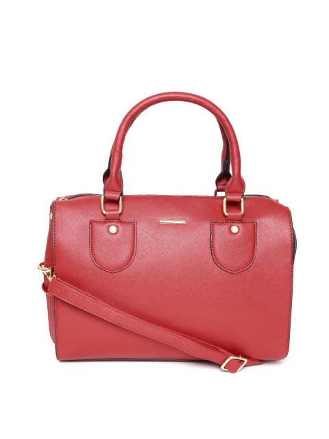 

Diana Korr Red Solid Handheld Bag with Sling Strap