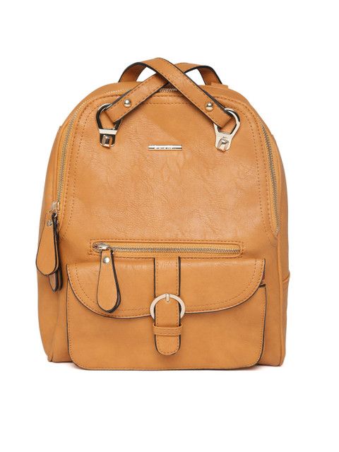 

Diana Korr Women Mustard Yellow Solid Backpack