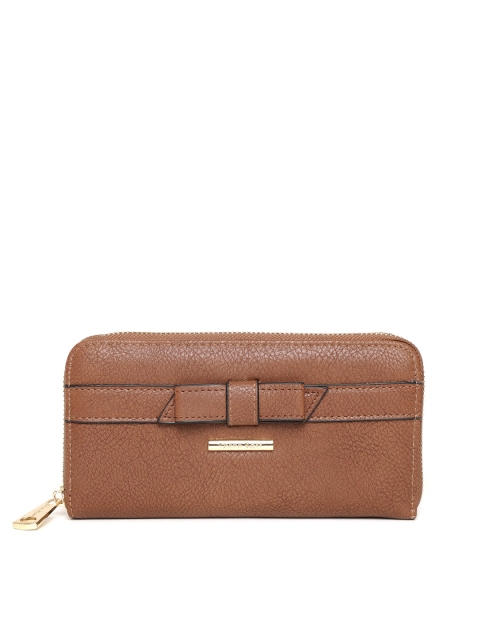 

Diana Korr Women Brown Solid Zip Around Wallet