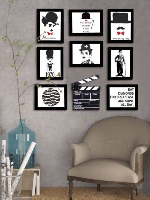 

Art Street Black Set of 8 Photo Frames