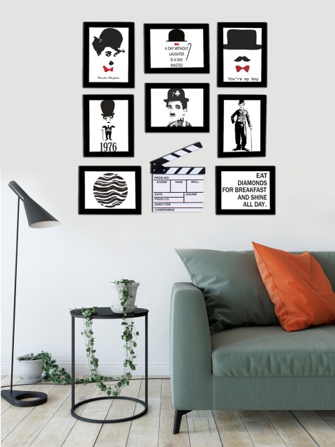 

Art Street Black Set of 8 Photo Frames