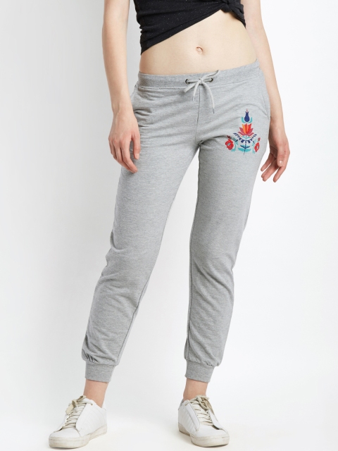 

Ajile by Pantaloons Women Grey Printed Track Pants