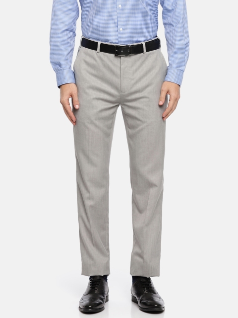 

Raymond Men Grey Regular Fit Solid Formal Trousers