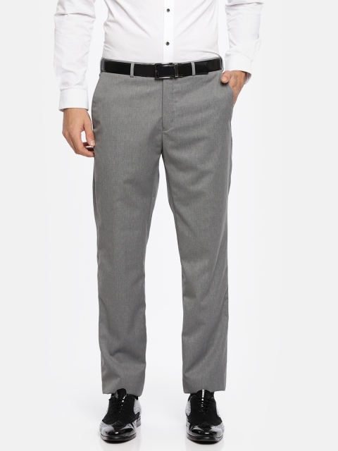 

Raymond Men Grey Regular Fit Solid Formal Trousers