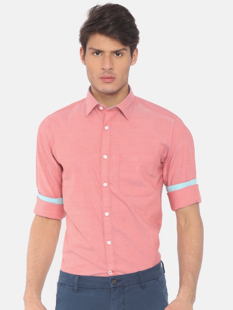 

Raymond Men Pink Slim Fit Solid Casual Shirt