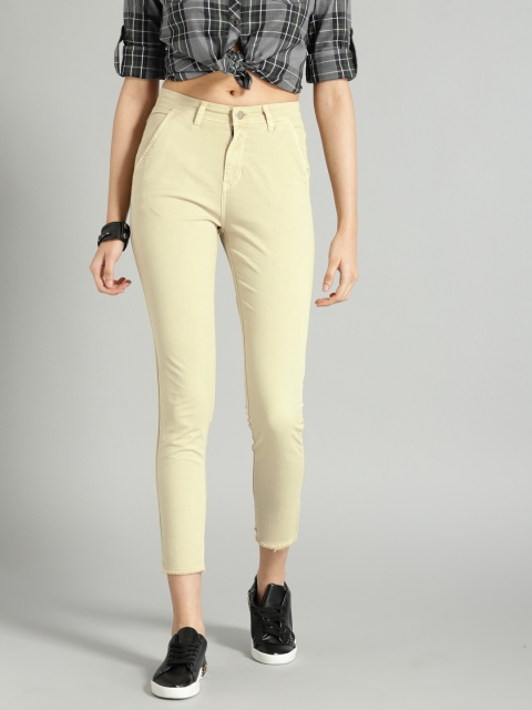 

Roadster Women Beige Skinny Fit Trousers