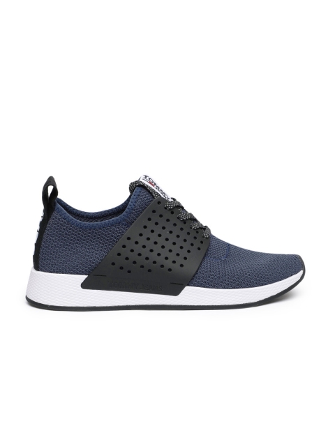 

Tommy Hilfiger Men Blue Knit Sneakers