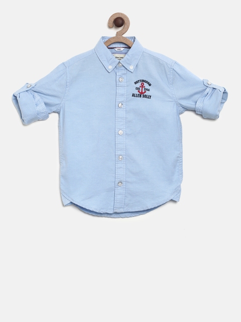 

Allen Solly Junior Boys Blue Solid Shirt