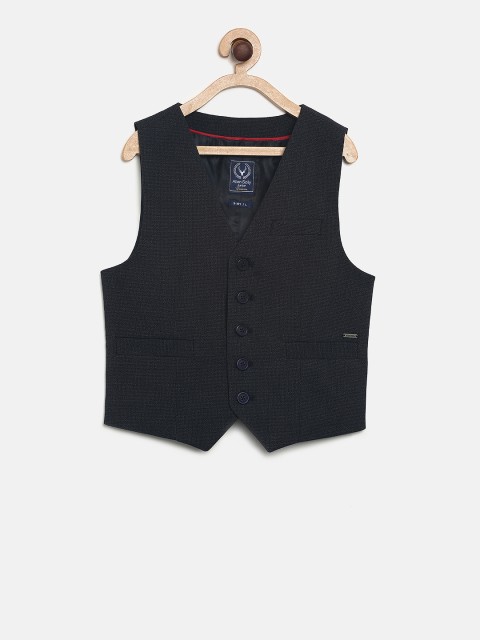 

Allen Solly Junior Boys Navy Blue Solid Ultra Fit Waistcoat