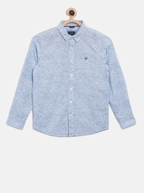 

Allen Solly Junior Boys Blue & White Regular Fit Printed Casual Shirt