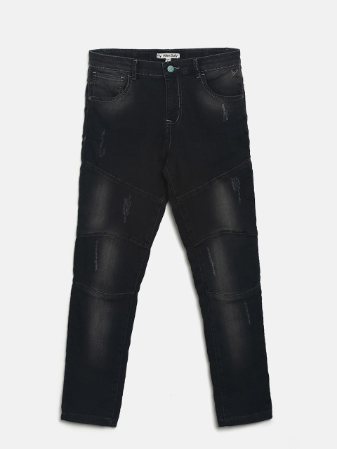 

Allen Solly Junior Boys Black Slim Fit Mid-Rise Clean Look Jeans
