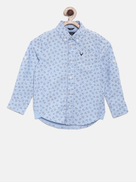 

Allen Solly Junior Boys Blue Regular Fit Printed Casual Shirt