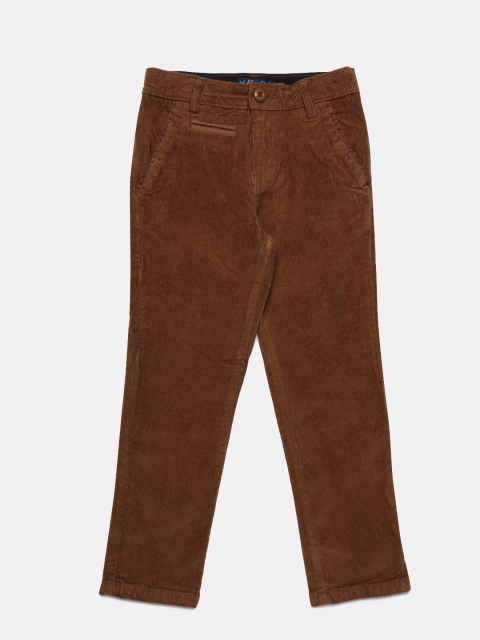

Allen Solly Junior Boys Brown Slim Fit Solid Regular Trousers