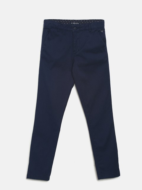 

Allen Solly Junior Boys Blue Slim Fit Solid Regular Trousers