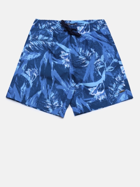 

Allen Solly Junior Boys Blue Printed Regular Fit Regular Shorts