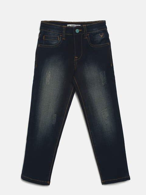 

Allen Solly Junior Boys Blue Slim Fit Mid-Rise Clean Look Jeans