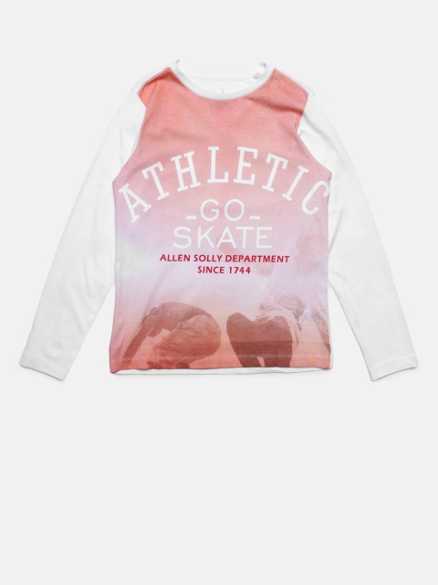 

Allen Solly Junior Boys White Printed Round Neck T-shirt