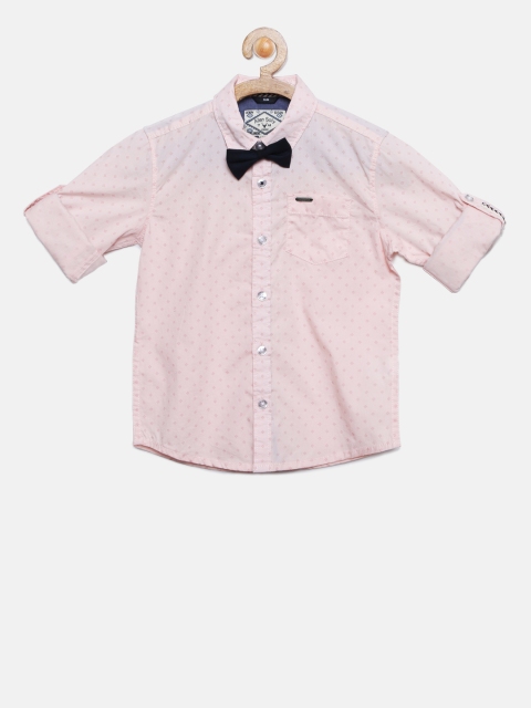 

Allen Solly Junior Boys Pink Regular Fit Printed Casual Shirt