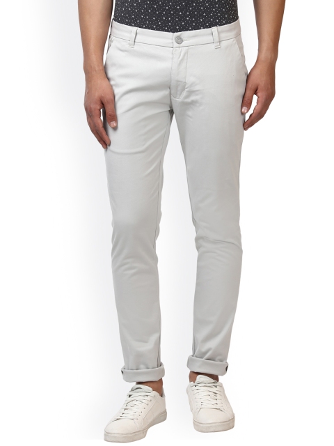 

Parx Men Off-White Slim Fit Solid Chinos