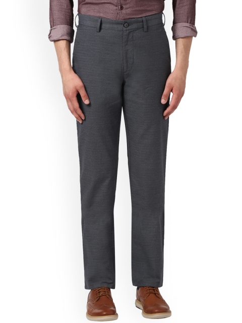 

ColorPlus Men Grey Regular Fit Solid Regular Trousers