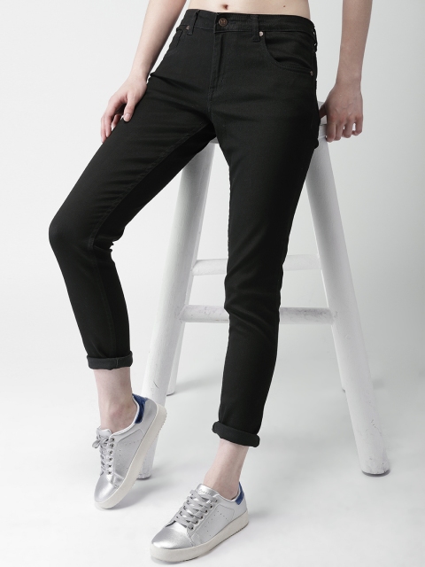 

Harvard Women Black Skinny Fit Mid-Rise Clean Look Stretchable Jeans