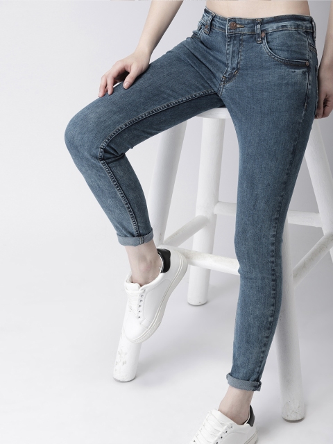 

Harvard Women Blue Skinny Fit Low-Rise Clean Look Stretchable Jeans