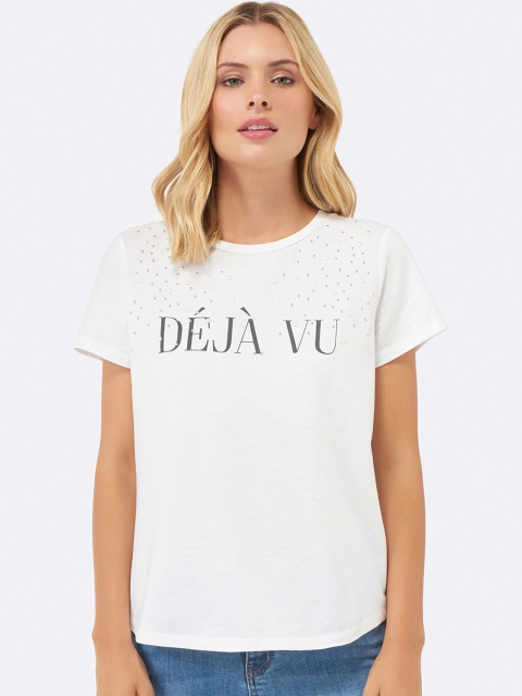 

Forever New Women White Printed Top