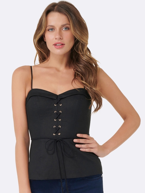 

Forever New Women Black Solid Top