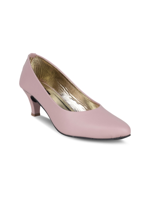 

Shoetopia Women Pink Solid Pumps