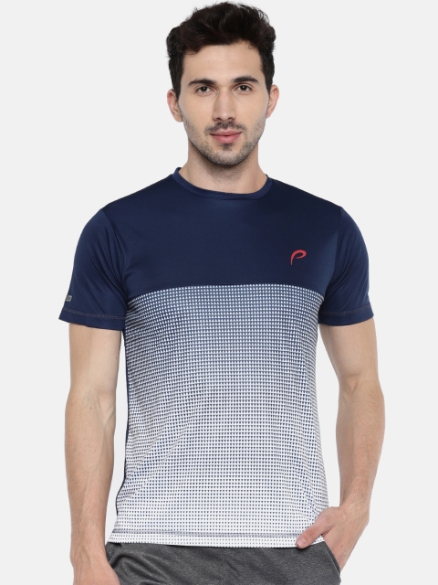

Proline Active Men Navy Blue Printed Round Neck T-shirt