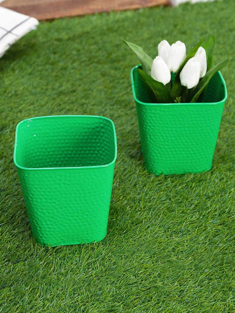 

green girgit Set Of 2 Planters