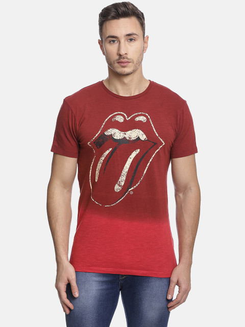 

Free Authority Men Red Madagascar Printed T-shirt