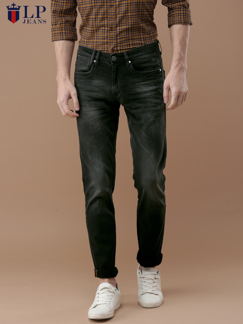 

Louis Philippe Jeans Men Black Slim Fit Low-Rise Clean Look Stretchable Jeans